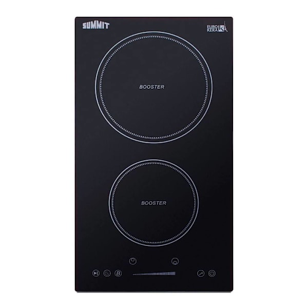 Summit Appliance 1800w 115v 13" 2-Zone Induction Cooktop In Black