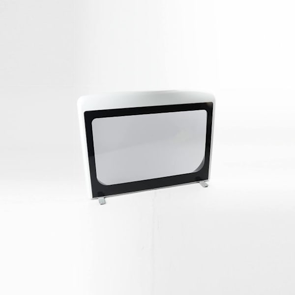 GE Replacement White Lid Frame And Glass Assembly For Washer, Part # Wh10x40097