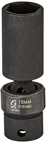 Sunex 318umd 3/8-Inch Drive 18-Mm Deep Universal Impact Socket