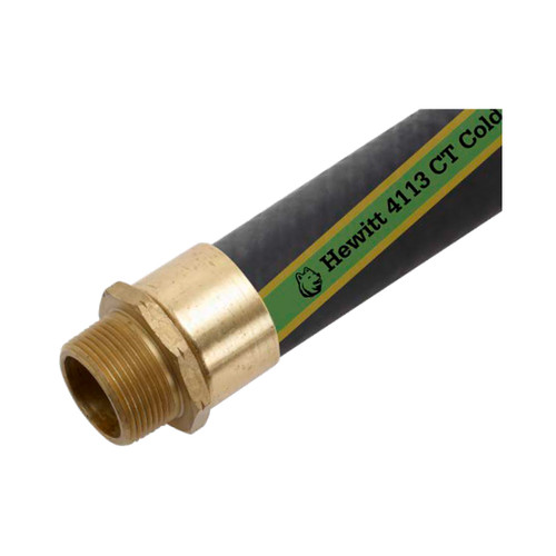 Hewitt 4113CT 3 in. Cold Temperature Aviation Fueling Hose Assemblies w/ Male NPT Ends