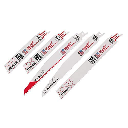 Milwaukee 5 Piece Demo Reciprocating Saw Blade Set Sawzall Bl Set - Demo (5-Piece)