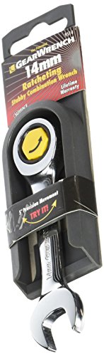 GearWrench 9514 14mm Stubby Combination Ratcheting Wrench