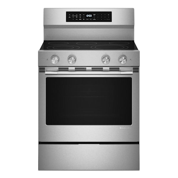KitchenAid 30" 5.3 Cf Electric Range W/Convection Cooking Modes Stainless Finish