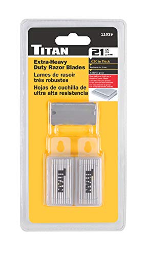Titan 11039 Heavy Duty Razor Blades, 21-Piece