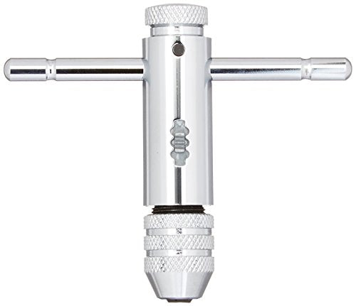Irwin 21201- T-Handle Ratcheting Tap Wrench for Tap Sizes No.0 to 1/4-Inch, Carded