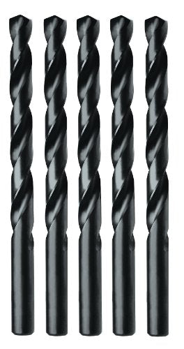 Irwin 67509 9/64-Inch Black Oxide 135-Degree Jobber Length, 5-Pack