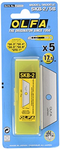 Olfa 9612 SKB-2/5B Trapezoid Blade, 5-Pack