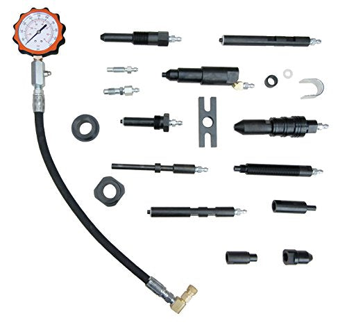 Lang Tools TU-15-70 Diesel Compression Test Set with Tester and Adapters