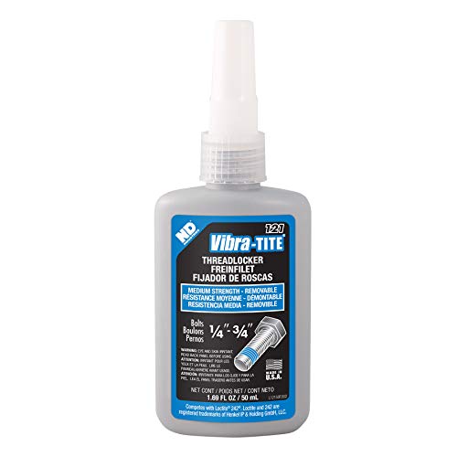 Vibra-TITE - 12150 121 Medium Strength Removable Anaerobic Threadlocker, 50 ml Bottle, Blue