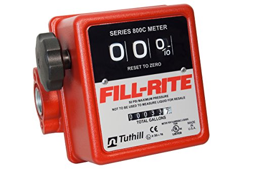 Fill-Rite 807C 3 Wheel Mechanical Meter, 5 to 20 GPM
