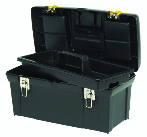 STANLEY 024013S 2000 Series Tool Box with Tray, Black
