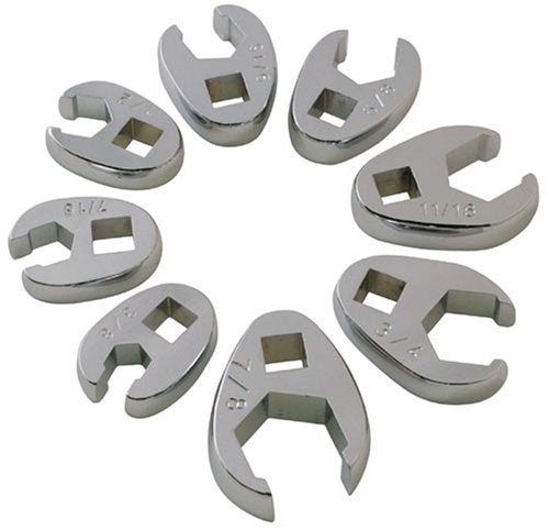 Sunex 9708 8 Piece 3/8-Inch Drive Fractional Crowfoot Flare Nut Wrench Set