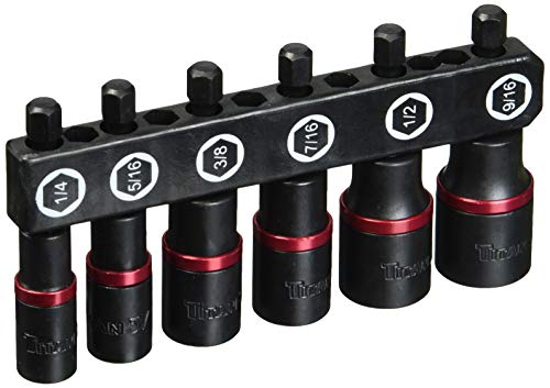 Titan 15222 SAE Nut Driver Set, 6-Piece