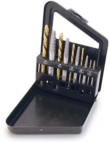 Titan 16013 Screw Extractor/Left Hand Drill Bit Set, 10-Piece
