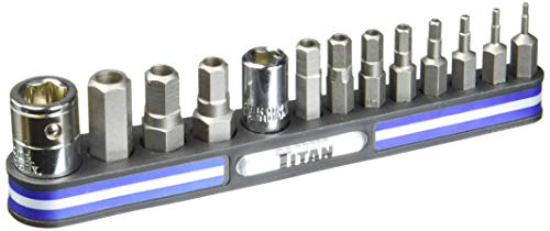 Titan 16136 Tamper Resistant Metric Hex Bit Socket Set-13 Piece