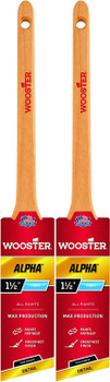 Wooster Genuine 1.5" Alpha Thin Angle Sash Paintbrush 2-Pack, 4230-1.5-2PK