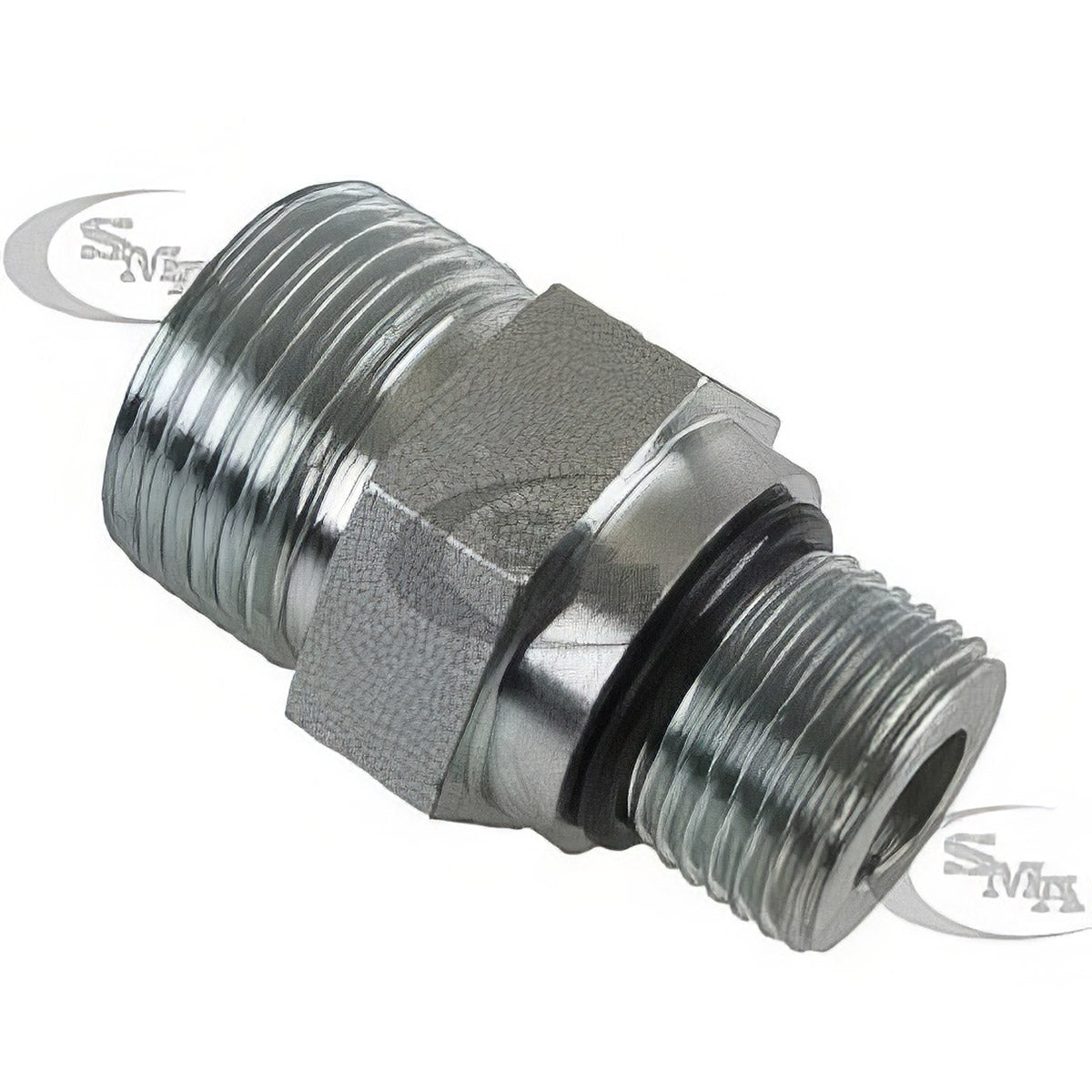 5/8 MALE OFS X 1/2 MALE O-RING BOSS - STRAIGHT THREAD CONNECTOR - STEEL