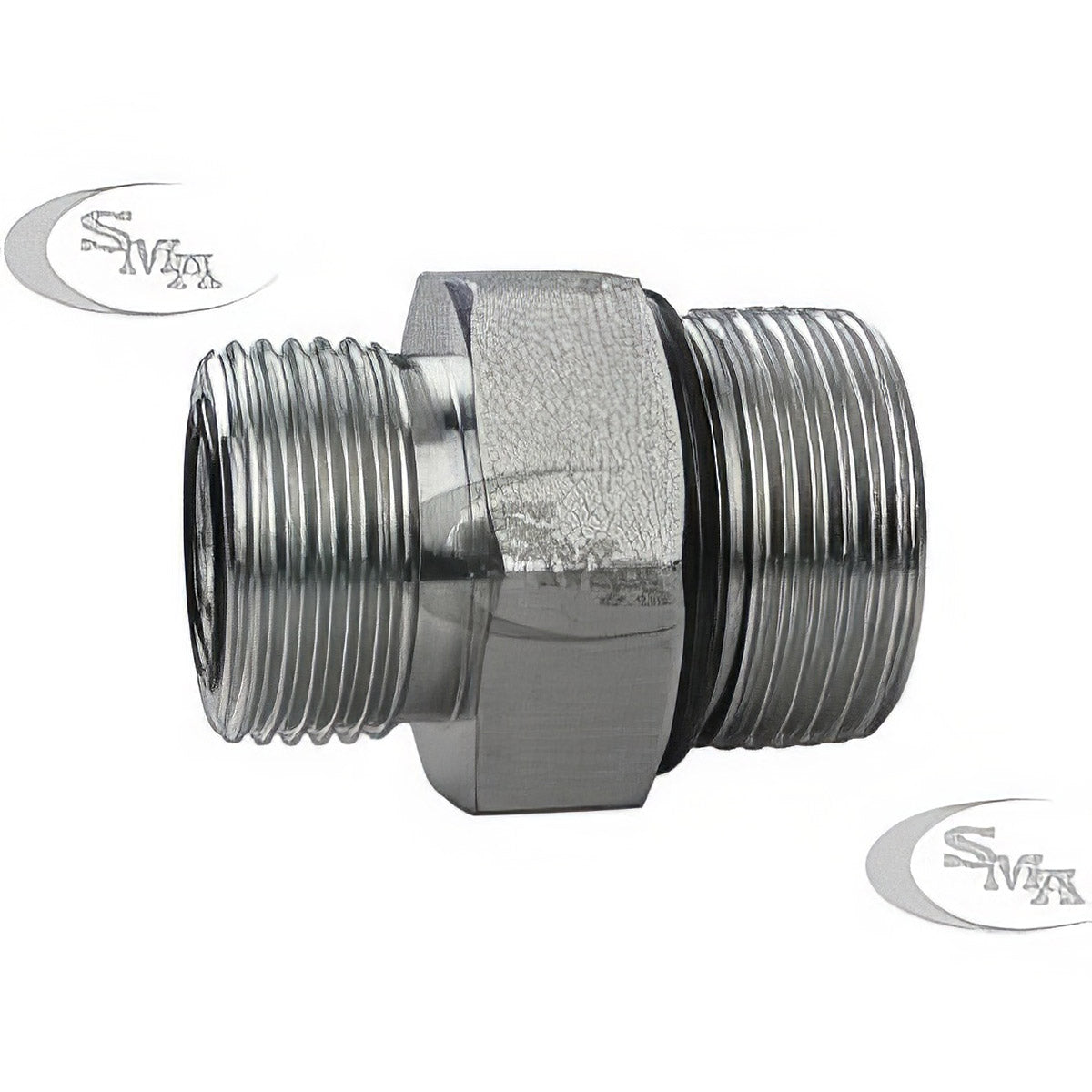 3/8 MALE OFS X 1/2 MALE O-RING BOSS - STRAIGHT THREAD CONNECTOR - STEEL