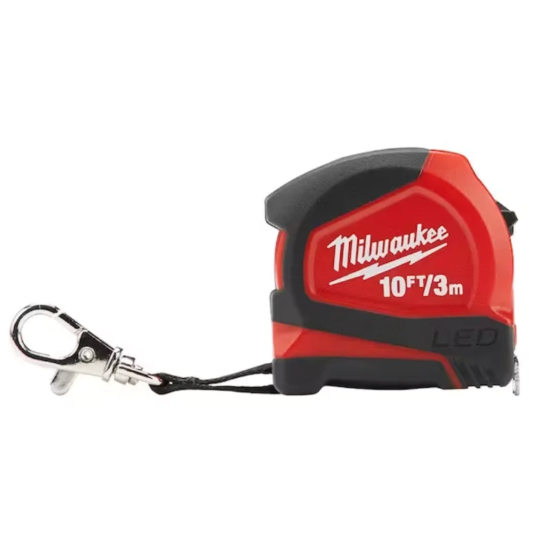 48-22-6601 Milwaukee 10ft / 3m Keychain Tape Measure with LED