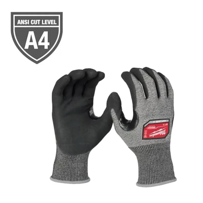 48-73-7141 Milwaukee Cut Level 4 High-Dexterity Nitrile Dipped Gloves (Medium)