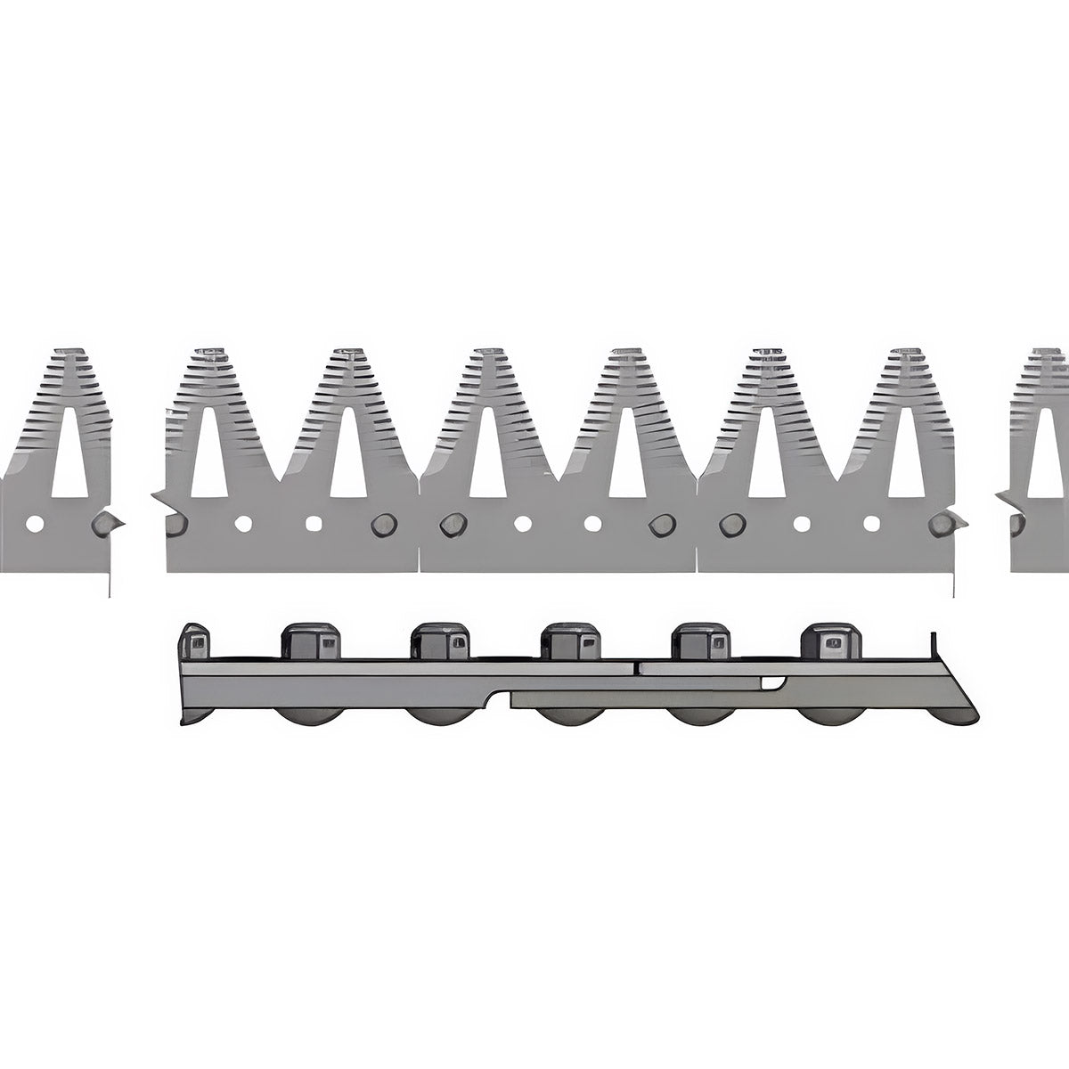 SPLICED SICKLE ASSEMBLY FOR JOHN DEERE 625R - 25' HEADER- FINE TOOTH SECTION