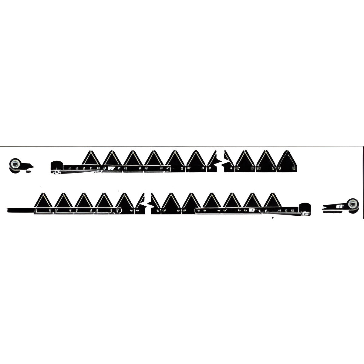 RIVETED 7' HAY MOWER KNIFE FOR JOHN DEERE - REPLACES AE48662 UNDERSERRATED SECTIONS