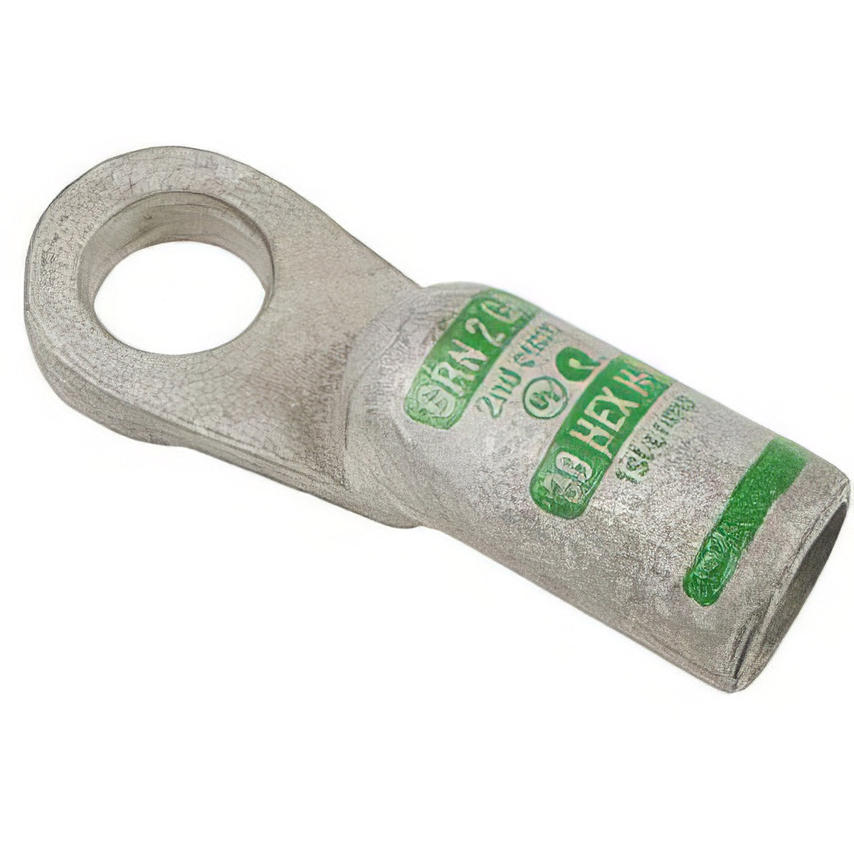 3/0 GAUGE HEAVY-WALL CRIMP BATTERY CABLE LUG WITH 1/2 INCH HOLE
