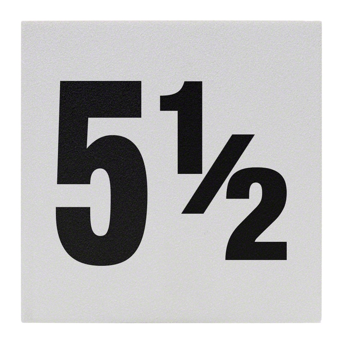 5 1/2 Ceramic Skid Resistant Tile Depth Marker 6 Inch x 6 Inch with 4 Inch Lettering