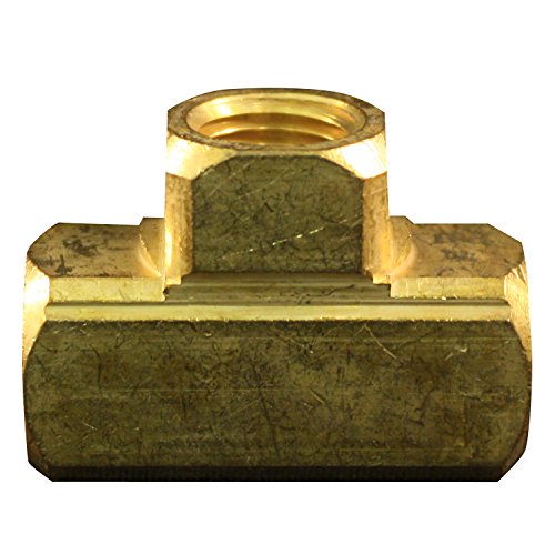 Milton Industries 655 1/4" FNPT Brass Tee Hose Fitting - Box of 5