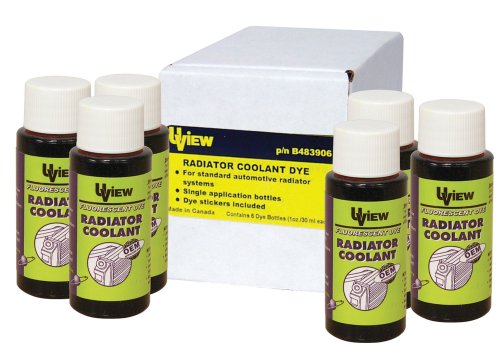 UView B483906 Radiator Coolant Dye 6 - 1 oz. Bottle