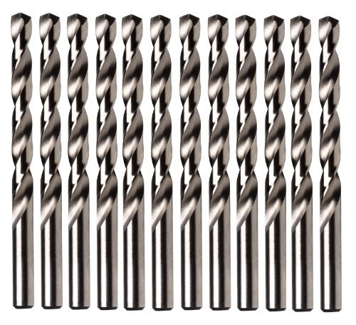 Irwin Tools 63107 7/64-Inch Cobalt Alloy Steel 135-Degree Jobber Length, Pack of 12