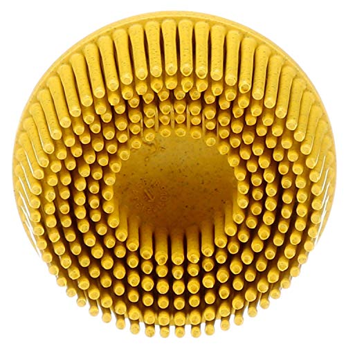 Scotch-Brite 07525 Roloc 2" x 5/8" Tapered Medium Grade Bristle Disc