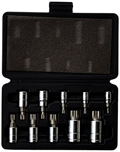 ATD Tools 13782 10-Piece Triple Square Spline Bit Socket Set