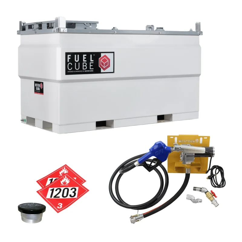 528 Gallon FuelCube with 115V/12GPM Gasoline Pump Kit | FCPWN0500-11512GP-SNN-G