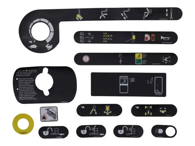 JLG Part # 1001241340 – Platform Control Box Decal Kit