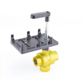 Siemens 599-10363 1" 3-Way Ball Valve NPT 25Cv