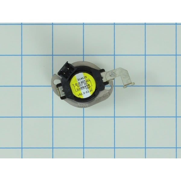 Whirlpool Replacement Thermostat For Dryer, Part# Wp8566498