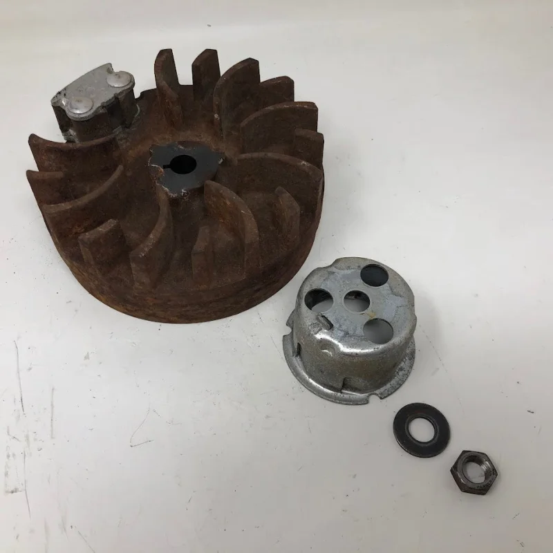 611195 Tecumseh Flywheel Assembly + Starter Cup, Washer, & Nut