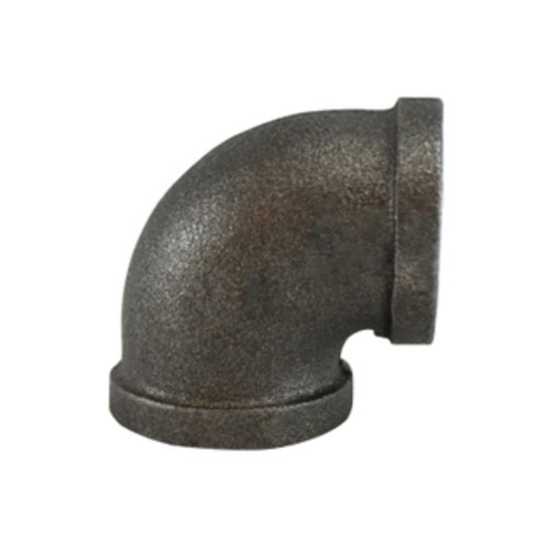 Midland Industries 65108 90° Elbow, Black Iron, 2 in. FPT x 2 in. FPT, 150 PSI