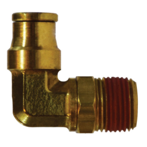 Midland Industries 690808S Brass D.O.T. Push-to-Connect 90° Swivel Elbow, 1/2 in. PTC x 1/2 in. MNPT