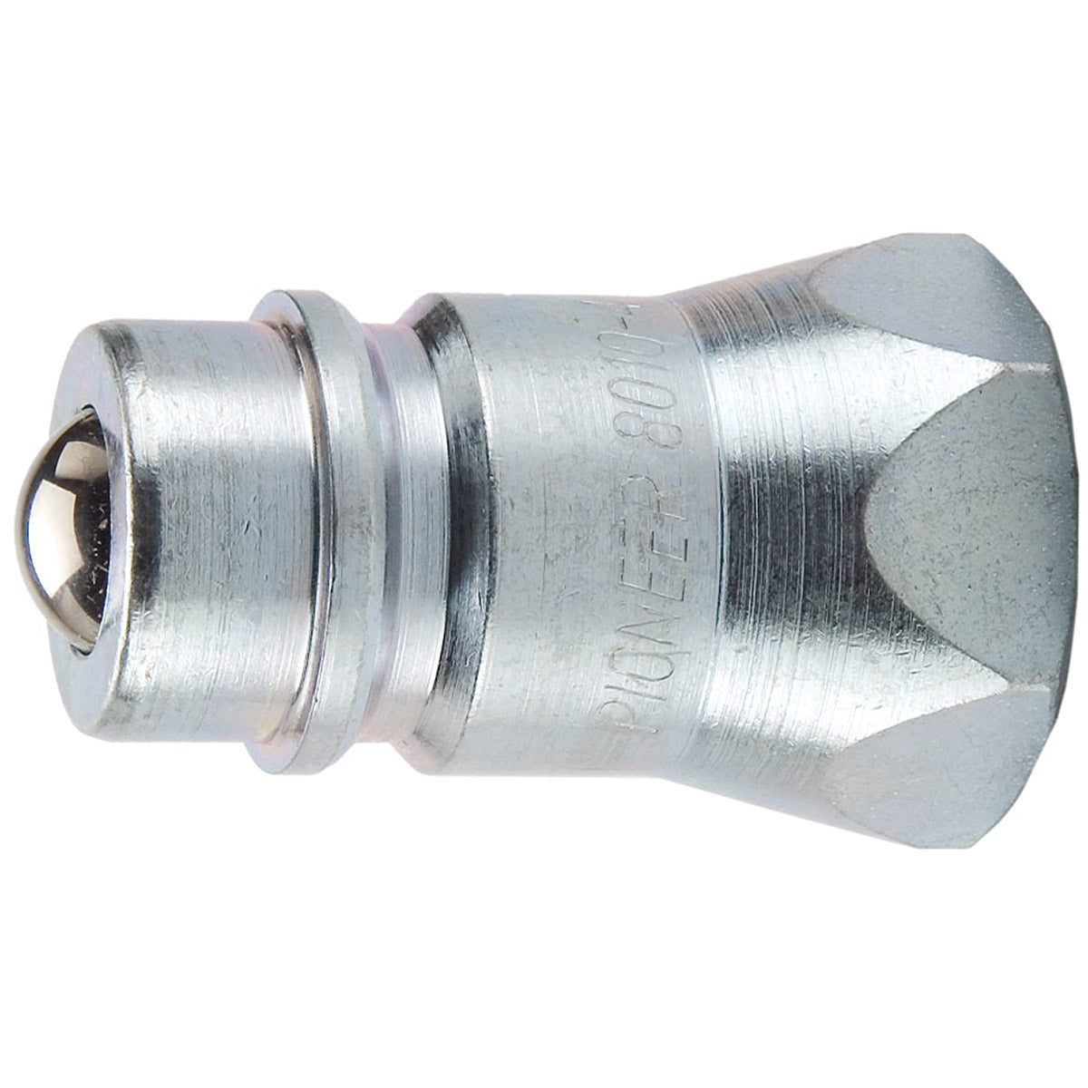 Pioneer 8010-4 ISO Male Hydraulic Tip - 1/2" NPT, White Box of 10