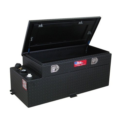 RDS Manufacturing 50 Gallon Powder Coated Aluminum DOT Certified Transfer Tank/Toolbox Combo