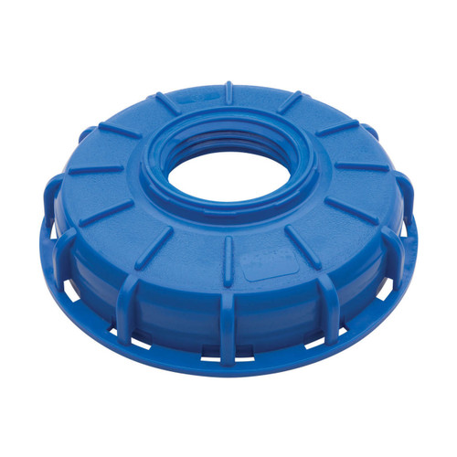 Micro Matic 749-326 6 in. IBC Center Blue Cap with 2.5 in. x 5 Buttress Thread