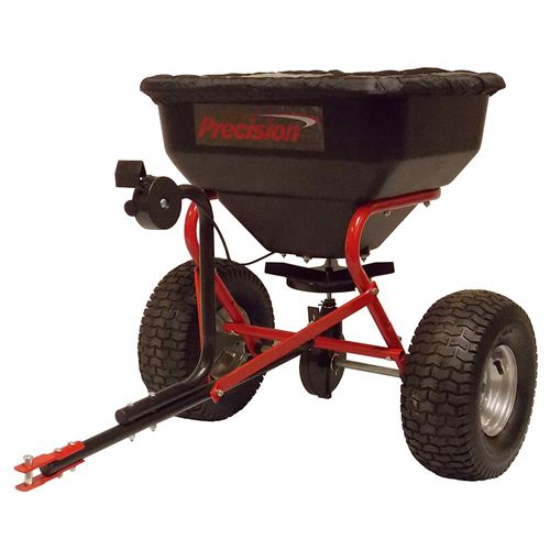 Tow Broadcast Spreader with Rain Cover, 130 Lb. Capacity