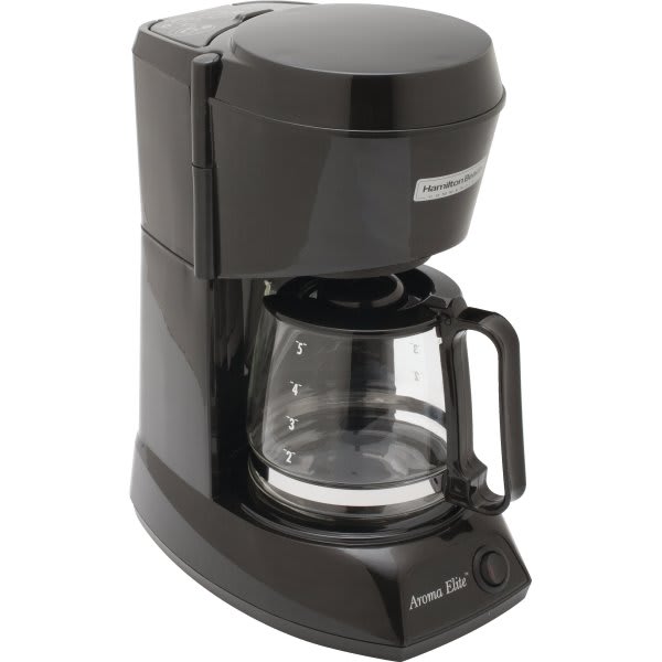 Hamilton Beach Aroma Elite 4 Cup Coffeemaker Black Glass Carafe