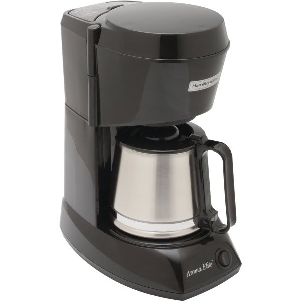 Hamilton Beach 4 Cup Coffeemaker Black Stainless Steel Carafe