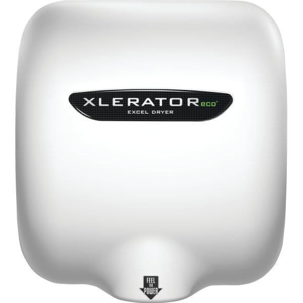 Xleratoreco No Heat Hand Dryer White Epoxy Painted Metal Cover 110-120v
