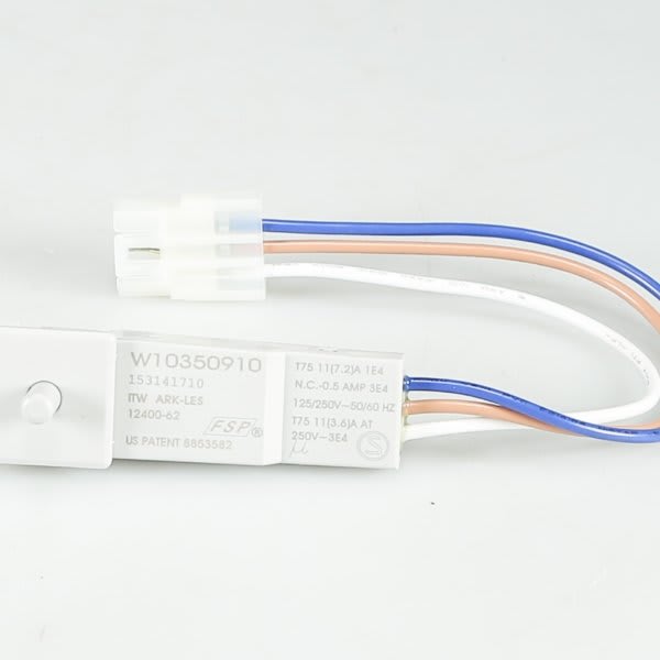 Whirlpool Replacement Door Switch For Dryer, Part#WPW10350910