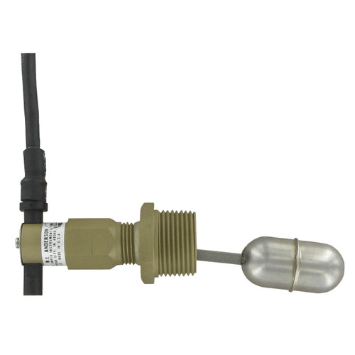Dwyer Series L10 FLOTECT Mini-Size Level Switch w/Brass Tee & 304 SS Spherical Float, Max. 250 PSI