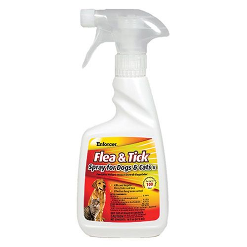 Flea Spray For Dogs and Cats, 16 Oz.